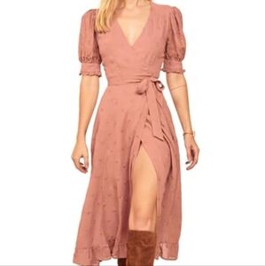 Reformation Annalise Dress. Size: M. Color: Praline